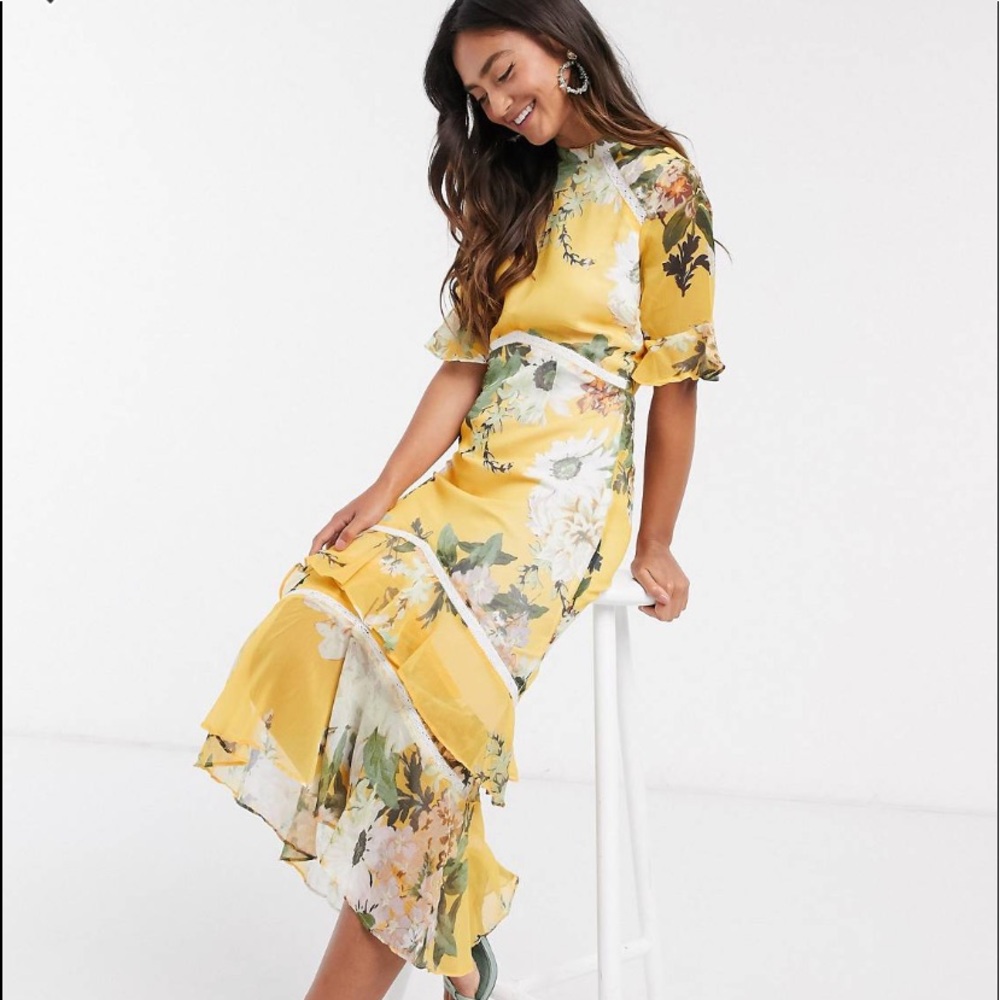 Hope & Ivy open back maxi dress